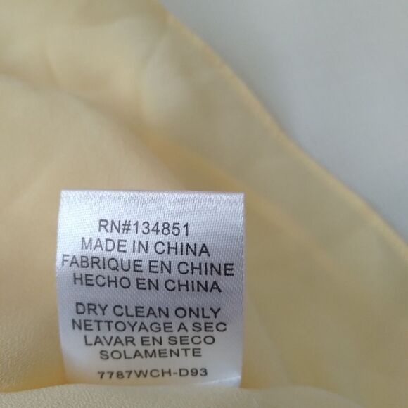 WAYF Posie Yellow Lace Trim Sleeveless Strappy V-Neck Camisole Tank Top Medium - Picture 6 of 14